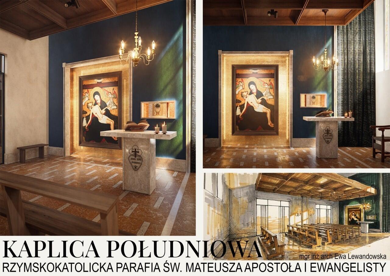 Projekt kaplicy południowej